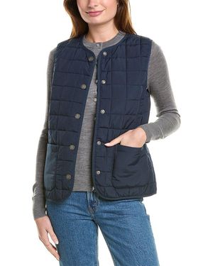 Brooks Brothers Quilted Reversible Vest - Blue