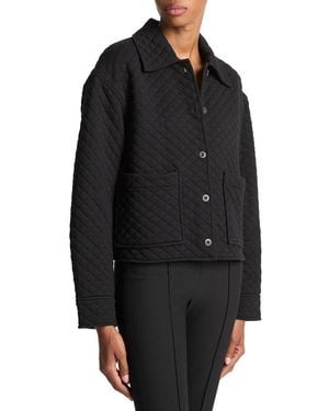 Vince Quilted Collared Jacket - Black
