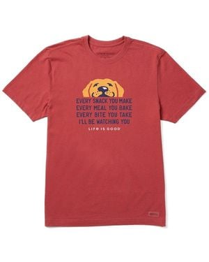 Life Is Good. Crusher T-Shirt - Red