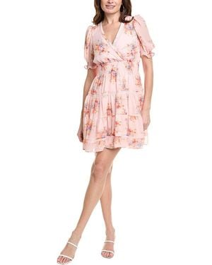 Taylor Tiered Mini Dress - Pink