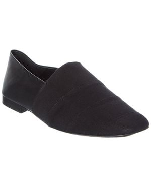 Ferragamo Grosgrain & Leather Loafer - Black