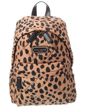 Marc Jacobs Cheetah Quilted Backpack - Brown
