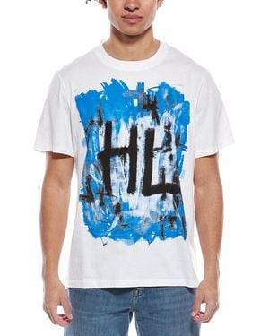 Helmut Lang Scribble T-Shirt - Blue