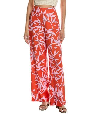 tyler boe Gianna Orchid Linen Pant - Red
