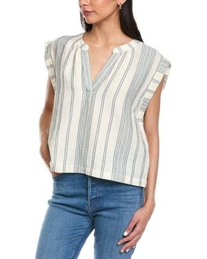 Faherty Gauze Dylan Top - White