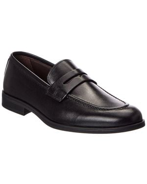 M by Bruno Magli Fabrizio Leather Penny Loafer - Black