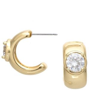 Rivka Friedman 18K Plated Cz Earrings - Metallic