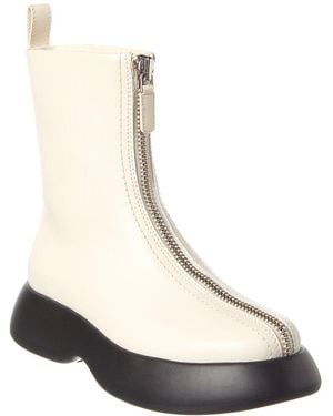 3.1 Phillip Lim Mercer Zip Leather Combat Boot - Natural