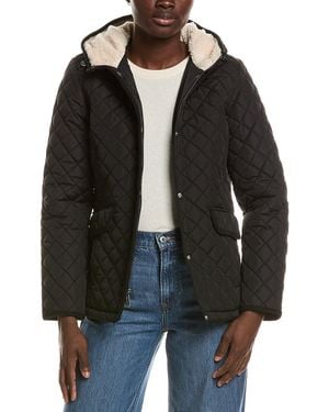 Laundry By Shelli Segal Snowchic Diamond Quilt Jacket - Black