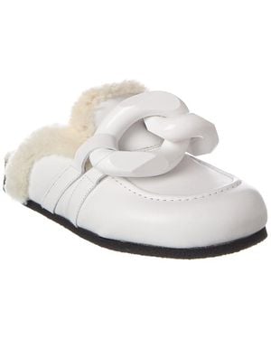 JW Anderson Chain Leather Mule - White