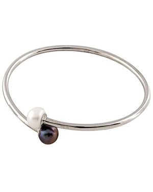 Splendid Silver 9-9.5mm Freshwater Pearl Bracelet - Metallic