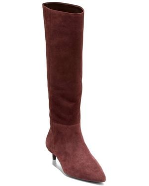 Cole Haan S Go-to Janece Dress Boots Tobacco Suede 11 Medium in