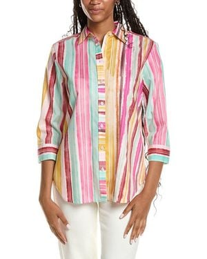 Foxcroft Boyfriend Shirt - Red