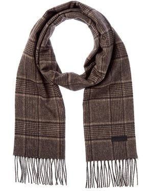 Bruno Magli Silk & Cashmere-Blend Scarf - Brown