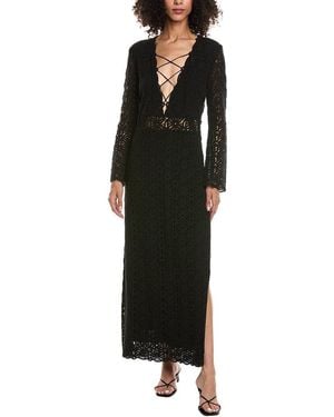 The Kooples Crochet Maxi Dress - Black