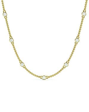 Lab Grown Diamonds 14K 4.00 Ct. Tw. Lab-Grown Diamond Necklace - Metallic