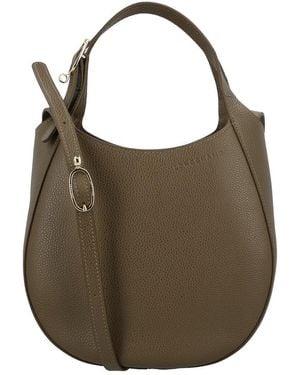 Longchamp Le Foulonne Small Leather Handbag - Brown