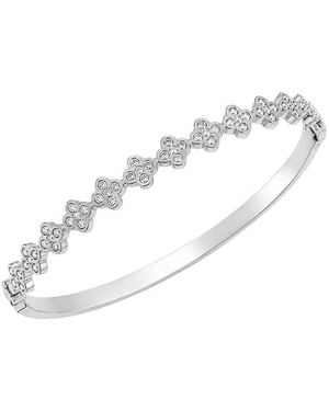 jean claude Stainless Steel Cz Bracelet - White