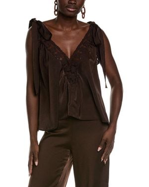 Bardot Aubrey Tie Strap Cami - Brown
