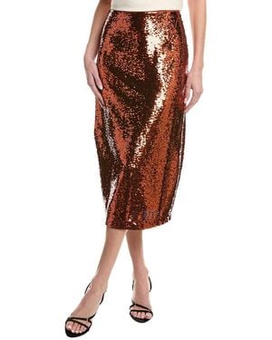 Marie Oliver Wray Midi Skirt - Brown