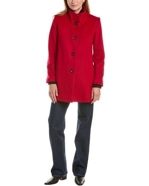 Fleurette Short Wool Jacket - Red