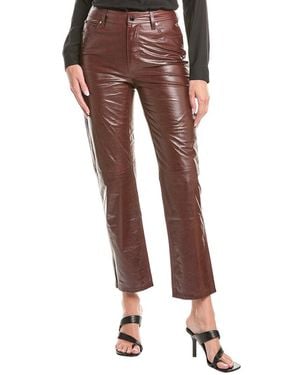 Rebecca Minkoff Kit Leather Stove Pant - Red