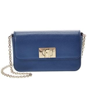 Furla 1927 Leather Mini Bag - Blue