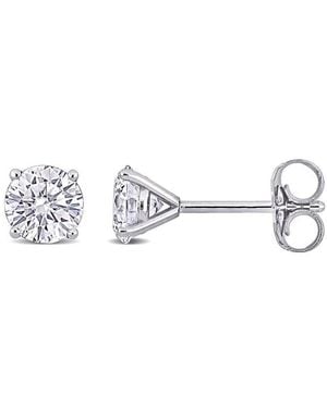 Lab Grown Diamonds 14K 1.00 Ct. Tw. Lab Grown Diamond Studs - Metallic