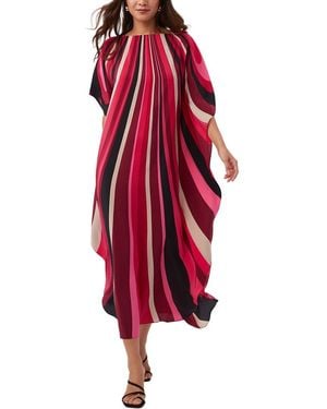 Trina Turk Jalani Maxi Caftan Dress - Red