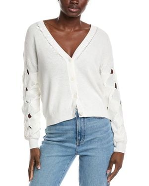 27milesmalibu Textured Cardigan - White