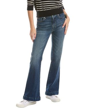 7 For All Mankind Dojo Tailorless Cambridge Flare Jean - Blue