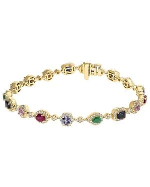Haus of Brilliance 14K 1.00 Ct. Tw. Diamond & Link Bracelet - Metallic