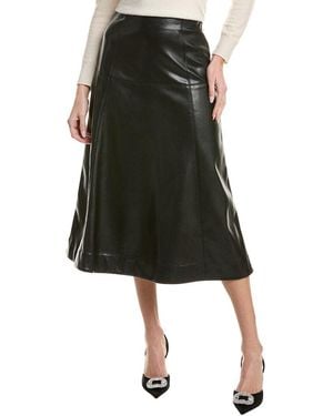 English Factory High-Waist Midi Skirt - Black