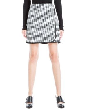 Max Studio Faux Wrap Mini Skirt - Black
