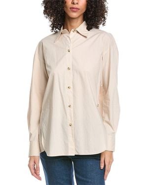 Vince Convertible Button Shirt - Natural