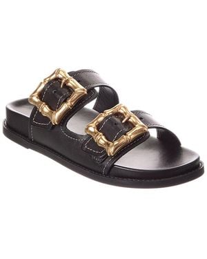 SCHUTZ SHOES Enola Leather Sandal - Black