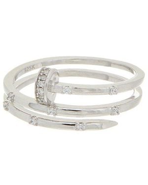 Meshmerise 18K Over Cz Ring - White