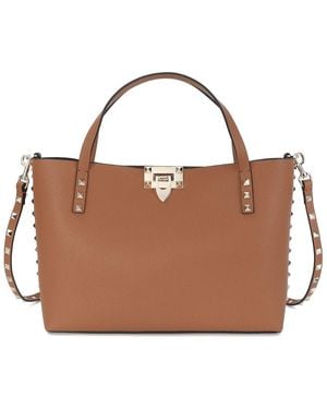 Tiffany & Fred Paris Lambskin Tote - Brown