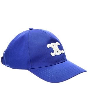Celine Triomphe Baseball Cap - Blue