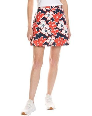 Stella Parker Pleated Hem Skort - Red