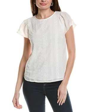 Cece Flutter Blouse - White