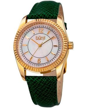 Burgi Burgi Leather Watch - Multicolor