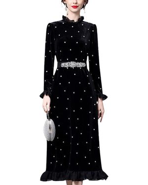 La Imperatrice Midi Dress - Black