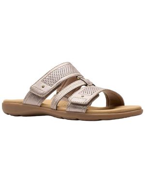 Clarks Collection Elizabelle Ave Leather Sandal - White