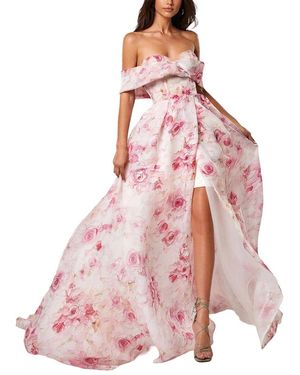 Homeyee Printed Maxi Dress - Pink