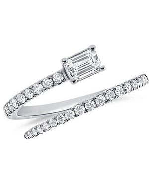 Sabrina Designs 14k 0.61 Ct. Tw. Diamond & Emerald Wrap Ring - White