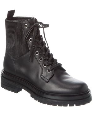 Gianvito Rossi Martis 20 Leather Boot - Black