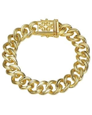Genevive Jewelry Rachel Glauber 14K Plated Curb-Link Bracelet - Metallic