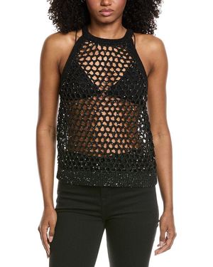 L'Agence Parmida Embellished Tank - Black