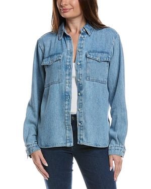 7 For All Mankind Dina Denim Shirt - Blue